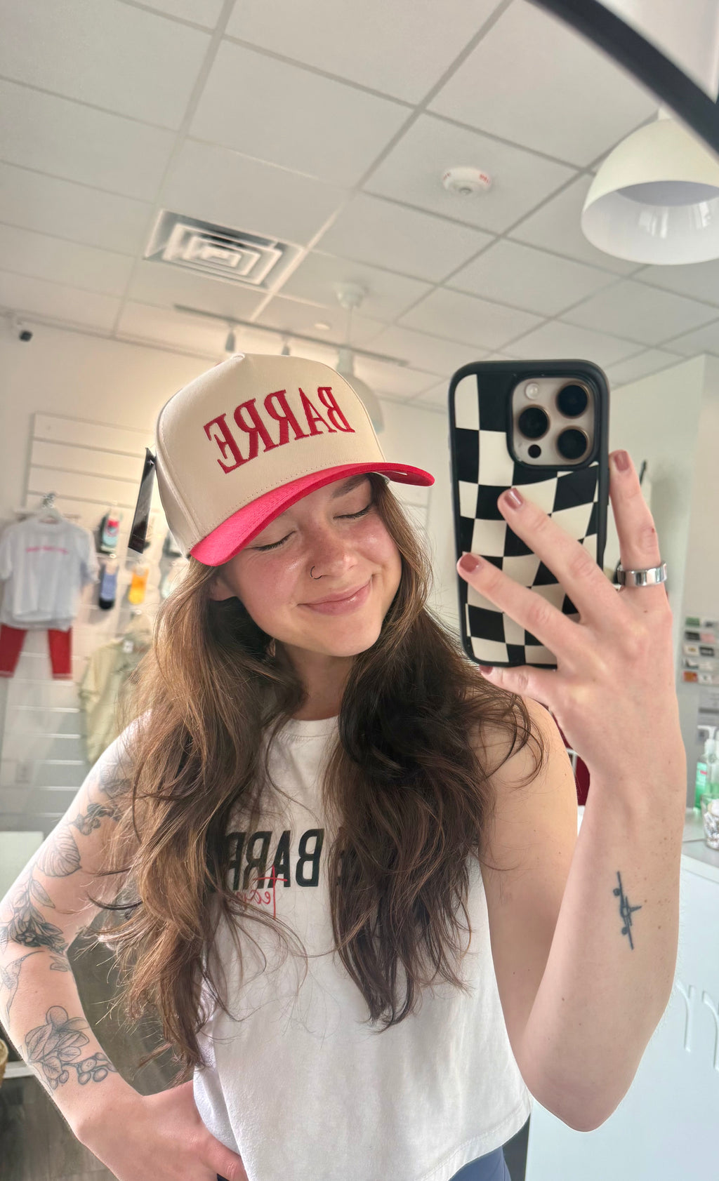 Red Barre Trucker Hat